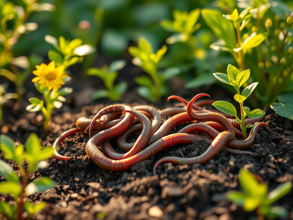 As minhocas são os pulmões do subsolo. Elas conduzem o oxigênio as raízes mais profundas.