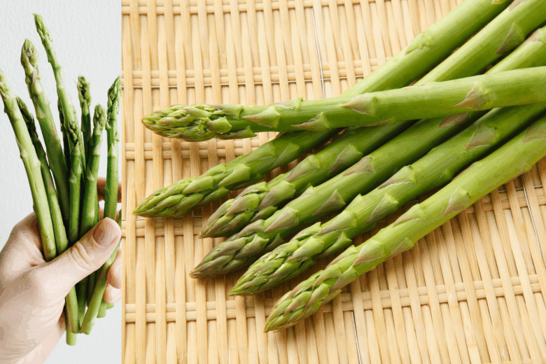 Aspargos como plantar as 3 cores roxo, branco e verde.